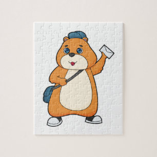 Puzzle Lettre hamster Postman