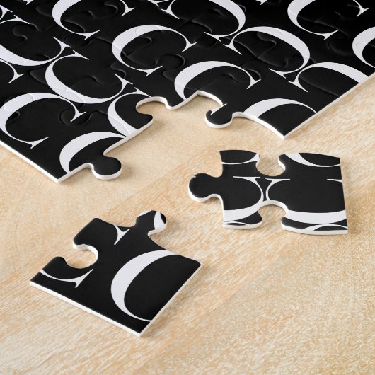 Puzzle Lettre initiale C Monogramme, Choisir la couleur A (Côté)