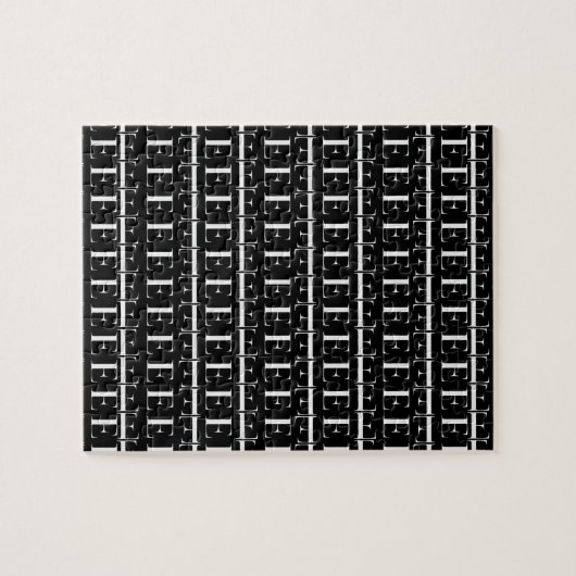 Puzzle Lettre initiale monogramme E (Horizontal)