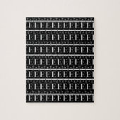Puzzle Lettre initiale monogramme E (Vertical)