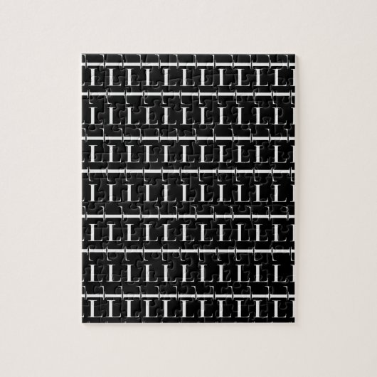 Puzzle Lettre initiale monogramme L (Vertical)