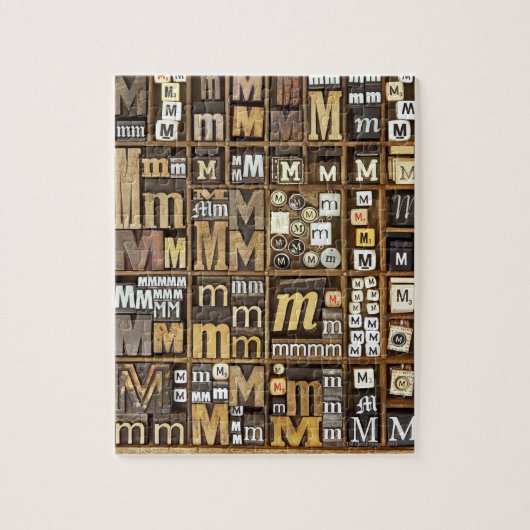 Puzzle Lettre M (Vertical)