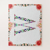 Puzzle Lettre monographie W - Conception initiale de pier (Vertical)