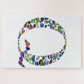 Puzzle Lettre monographique Q (Horizontal)