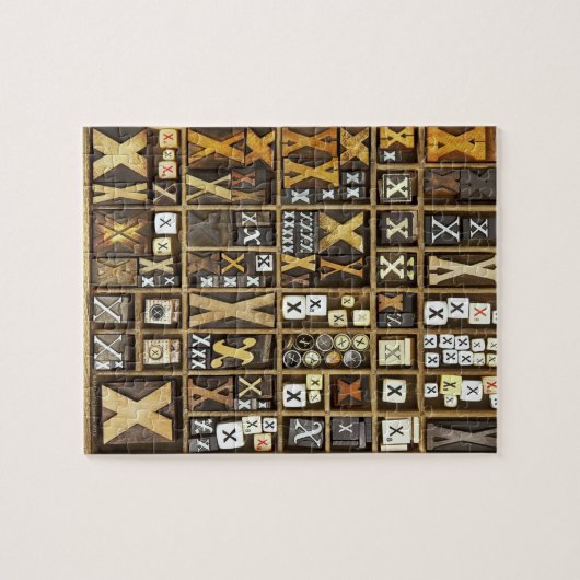 Puzzle Lettre X (Horizontal)