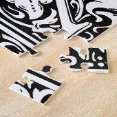 Puzzle Lettre X Monogramme médiéval Art Nouveau (Côté)