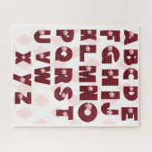 Puzzle Lettres A à Z (Horizontal)