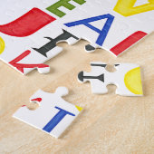Puzzle Lettres de couleur vive de Megan Meagher (Côté)
