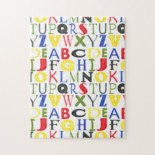 Puzzle Lettres de couleur vive de Megan Meagher (Vertical)