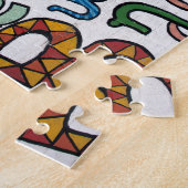 Puzzle Lettres et chiffres colorés (Côté)