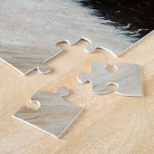 Puzzle Levant islandais mouton blanc avec cornes (Côté)