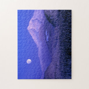 Puzzle Lever de lune sur le mont Hood en hiver, Oregon