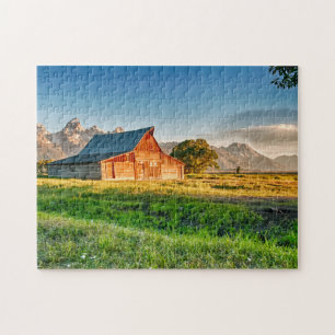Puzzle Lever de soleil à la grange de Moulton