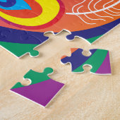 Puzzle Lever de soleil avec paon (Côté)