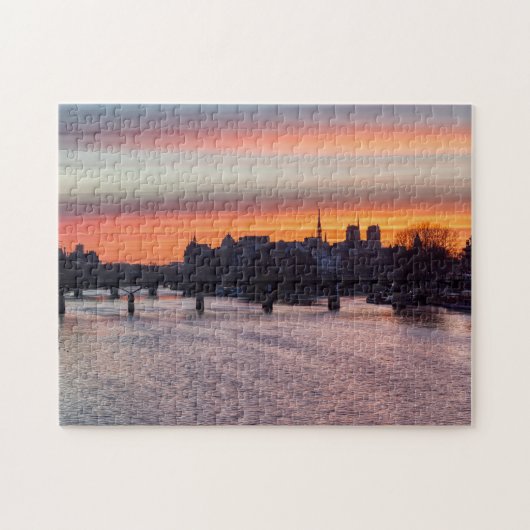 Puzzle Lever de soleil sur l'île de la Cité et Notre Dame (Horizontal)