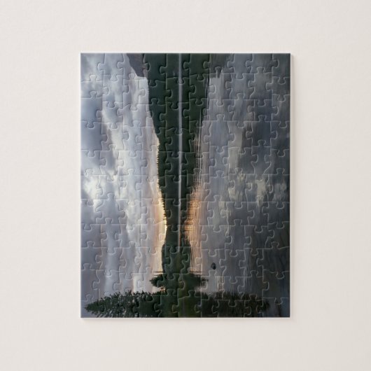 Puzzle Lever du soleil au lac Swiftcurrent II (Vertical)