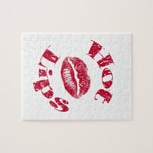 Puzzle Lèvres chaudes, Lèvres rouges (Horizontal)
