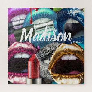 Puzzle Lèvres Élégante Stylish Mauvaise Fille Personnalis
