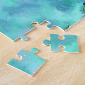 Puzzle Lévrier Afghan blanc     (Côté)