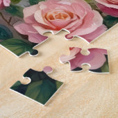 Puzzle Lévrier Afghan Jardinet de Roses Art (Côté)