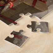Puzzle Lévrier Afghan Noël Festif (Côté)