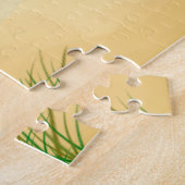 Puzzle Lévrier Afghan sur la Plage (Côté)