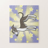 Puzzle Lévrier de bande dessinée/whippet/lévrier italien (Vertical)