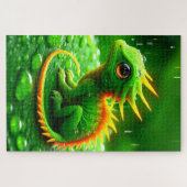 Puzzle Lézard vert (Horizontal)