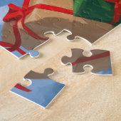 Puzzle Lhasa Apso coule en neige avec le Casquette de Noë (Côté)