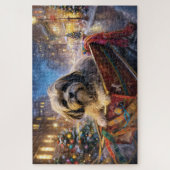 Puzzle Lhasa Apso Saison des Fêtes de Noël (Vertical)