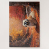 Puzzle Lhassa Apso à l'automne Leaves automne Inspire (Vertical)