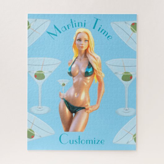 Puzzle l'heure du Martini Babe Bikini Thunder_Cove  (Vertical)