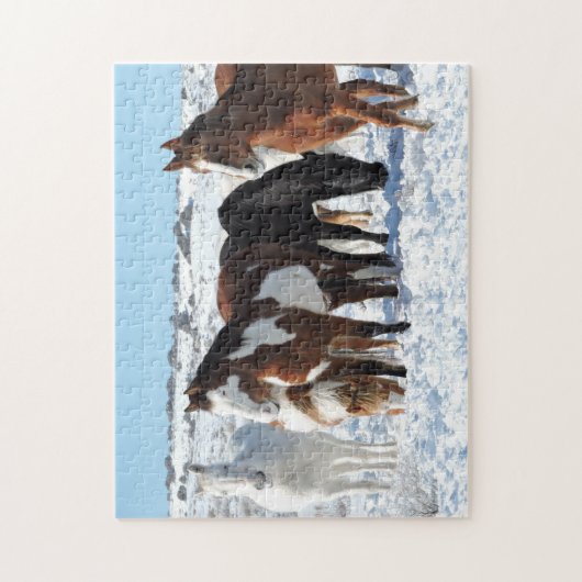 Puzzle L'hiver dans le bassin de lavage de sable (Vertical)