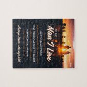 Puzzle L'homme que j'aime | À L'Homme Que J'Aime Que Je T (Horizontal)