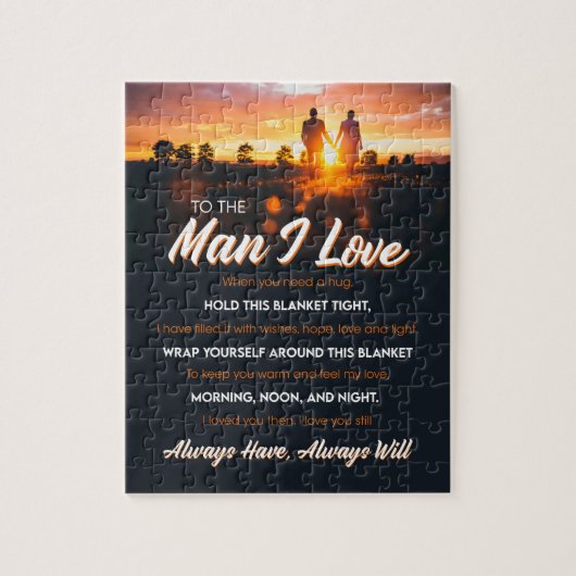 Puzzle L'homme que j'aime | À L'Homme Que J'Aime Que Je T (Vertical)