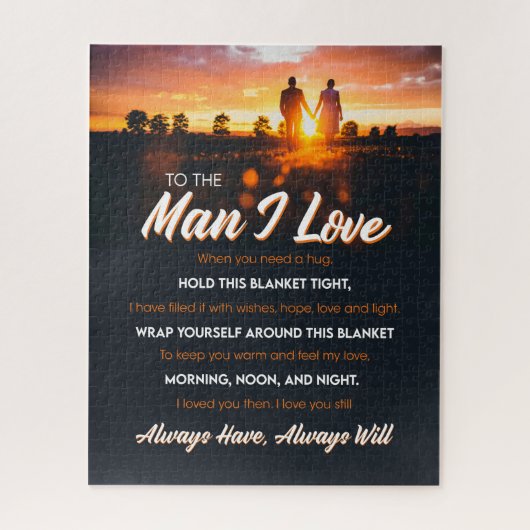 Puzzle L'homme que j'aime | À L'Homme Que J'Aime Que Je T (Vertical)