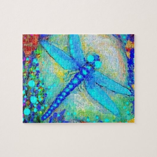 Puzzle Libellule bleue impressionnante par Sharles (Horizontal)
