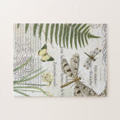 Puzzle libellule française vintage moderne (Horizontal)