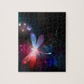 Puzzle libellule rouge brillante (Vertical)