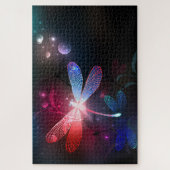 Puzzle libellule rouge brillante (Vertical)