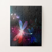 Puzzle libellule rouge brillante (Vertical)