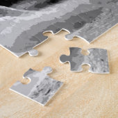 Puzzle Liberté - Cheval Coureur noir blanc (Côté)