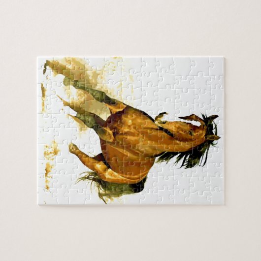 Puzzle Liberté - Cheval de course - Animaux Art (Horizontal)