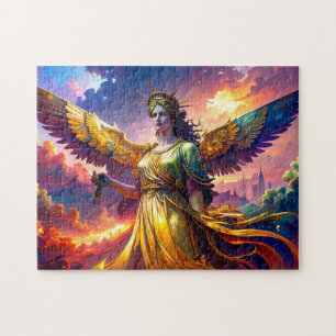 Puzzle Liberté mythique ailée Goddess SciFi Fantastique