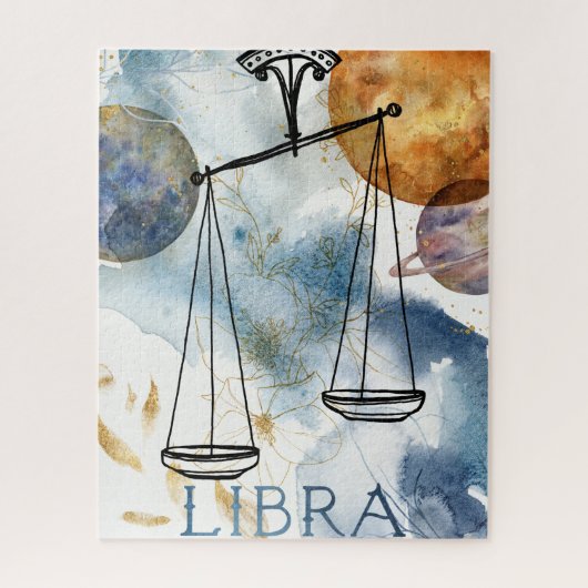 Puzzle Libra écailles anniversaire zodiaque astrologie bl (Vertical)