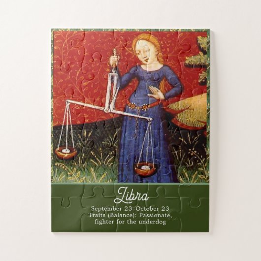 Puzzle Libra Zodiac Signal Échelles Anniversaire (Vertical)