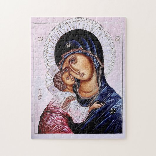 Puzzle L'icône orthodoxe de la Théotokos et de l'Enfant-C (Vertical)