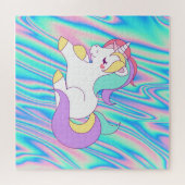 Puzzle Licorne Arc-en-Ciel Holographique Tendance (Horizontal)