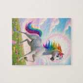 Puzzle Licorne arc-en-ciel magique (Horizontal)