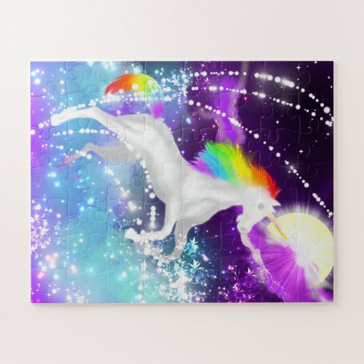 Puzzle Licorne d'arc-en-ciel (Horizontal)